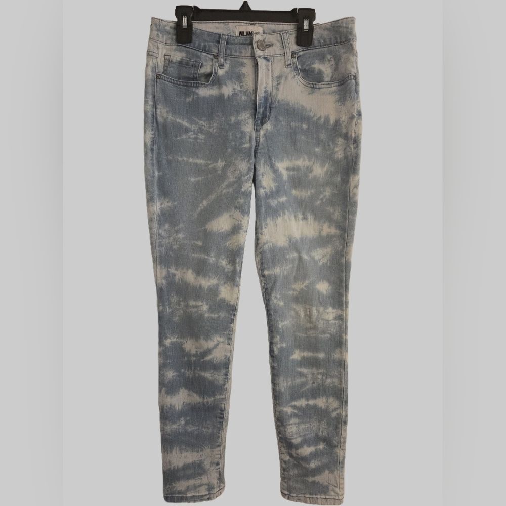 William Rast Tie-Dye Skinny Jeans, Size 29 "Perfect Ankle Skinny"